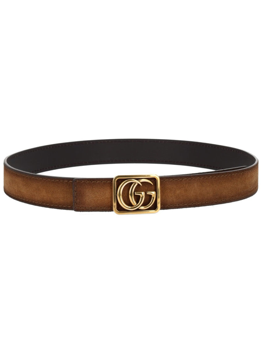 Brown GG Logo Reversible Belt 1