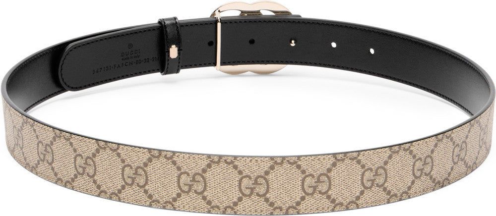 Beige GG Logo Reversible Belt 2