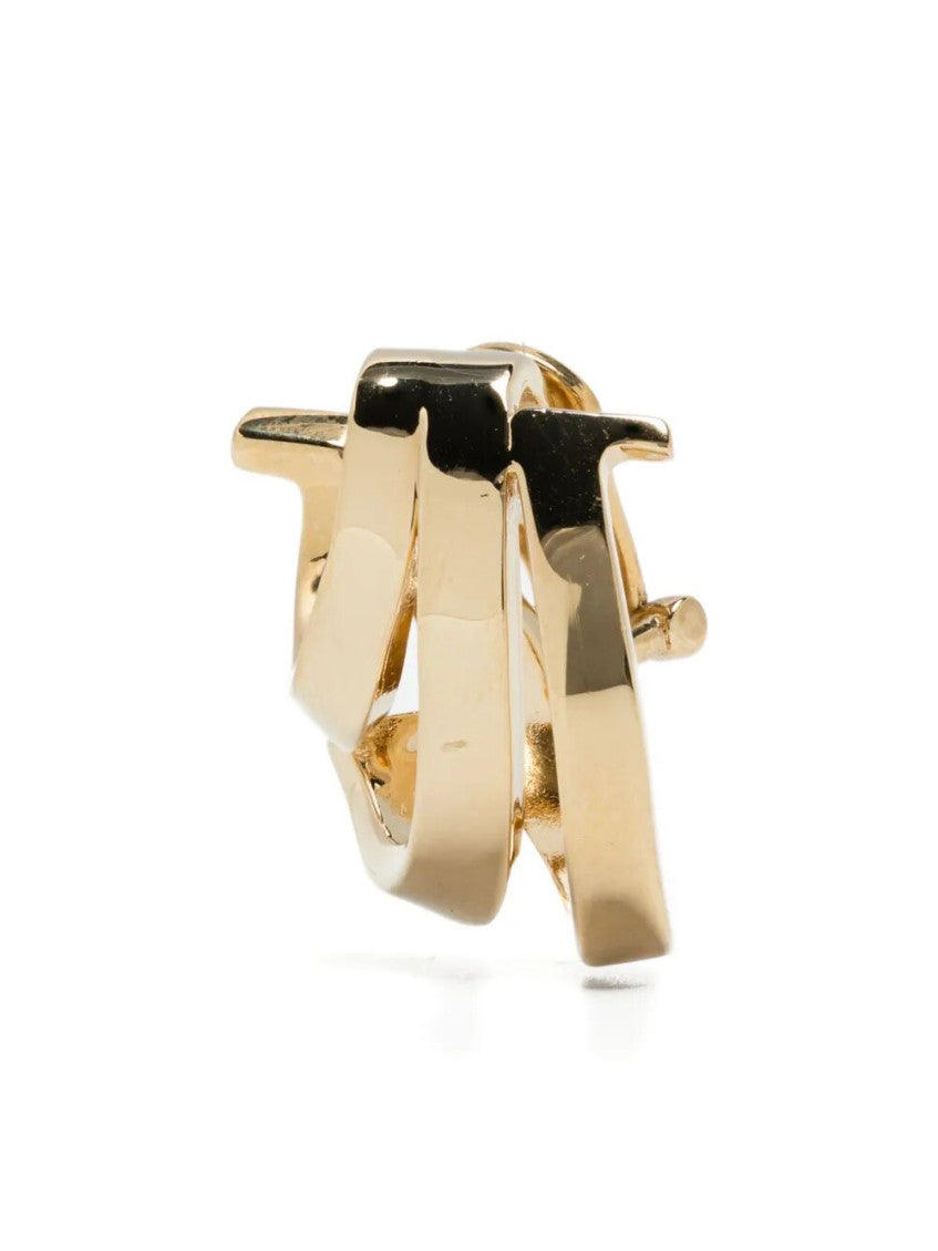 Golden Leafbig Earrings 3