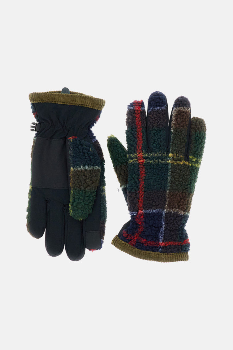Multicolor Tartan Pattern Gloves 1