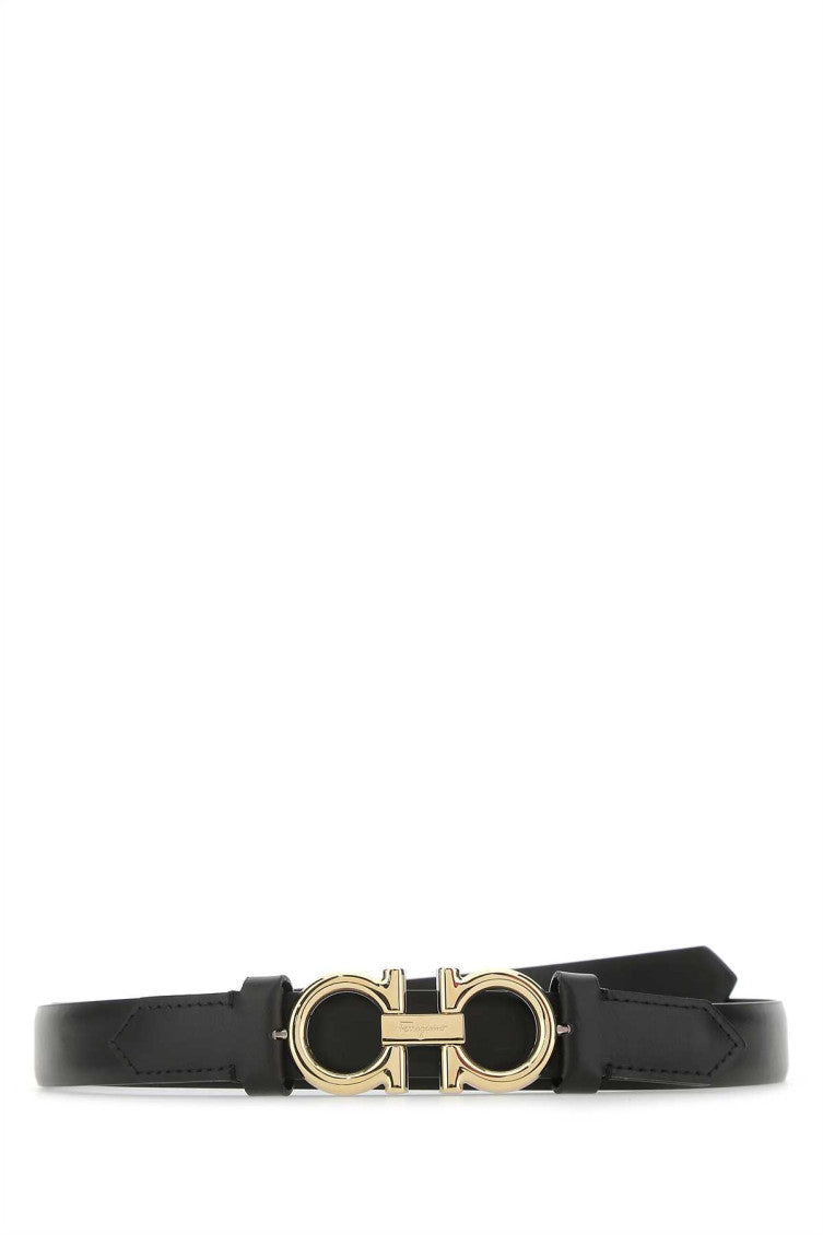 Black Gancini Buckle Belt 1