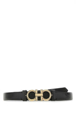 Black Gancini Buckle Belt 1