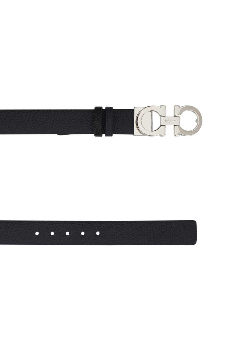 Black Reversible Gancini Buckle Belt 2