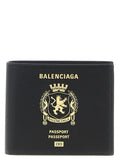 Black Logo Textured Wallet 1