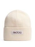 White Logo Beanie Hat 1