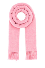 Pink Logo Patch Scarf 1