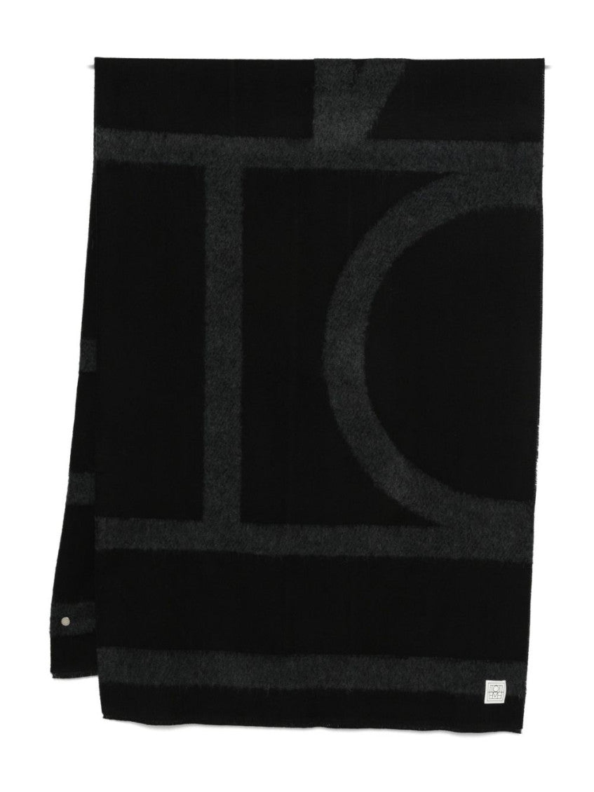 Black Logo Scarf 1