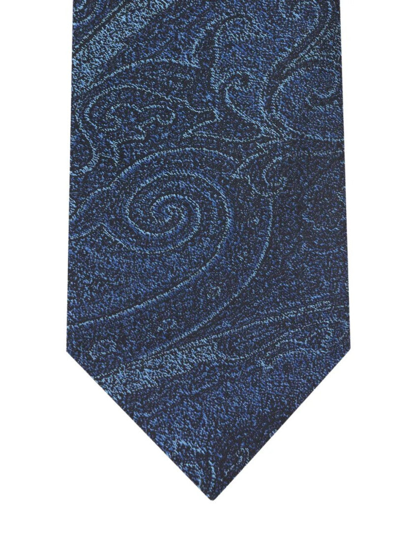 Navy Blue Arnica Motif Tie 3