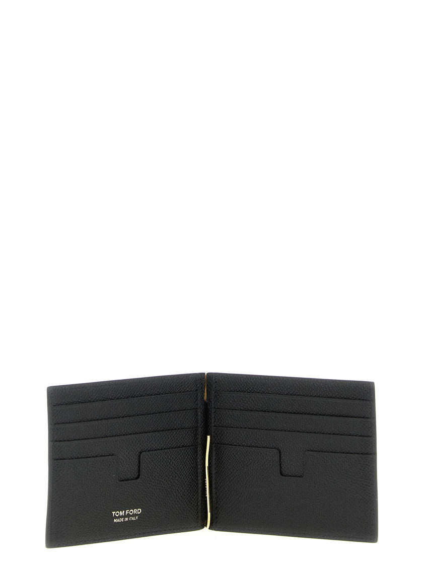 Black Logo Textured Wallet 3