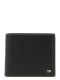 Black Logo Textured Wallet 1