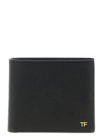 Black Logo Textured Wallet 1