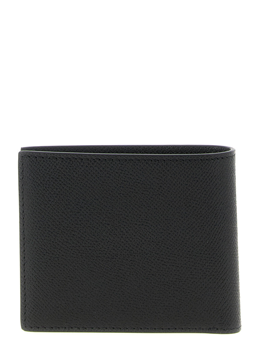 Black Logo Textured Wallet 2