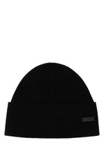 Black Logo Beanie Hat 1