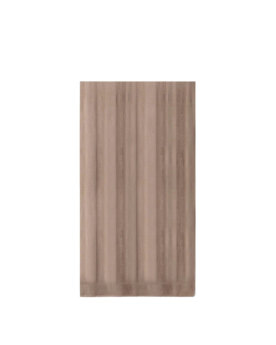 Brown Stripes Logo Scarf 1