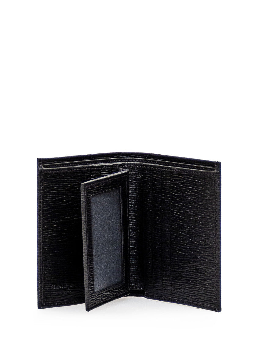 Black Gancini Textured Wallet 3
