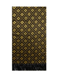 Black Geometric Print  Square Scarf 1