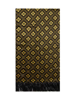Black Geometric Print  Square Scarf 1