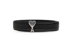 Black Cintura Solid Logo Belt 1