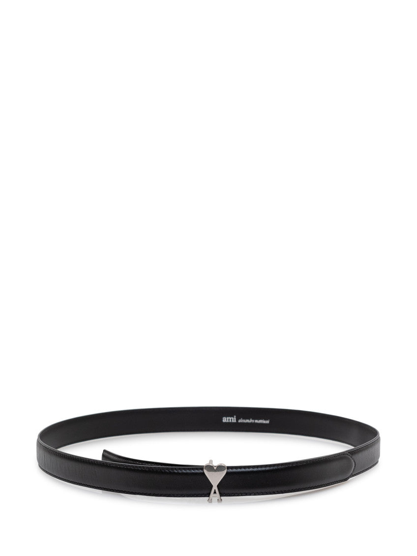 Black Cintura Solid Logo Belt 2
