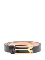 Black Logo Solid  Belt 1