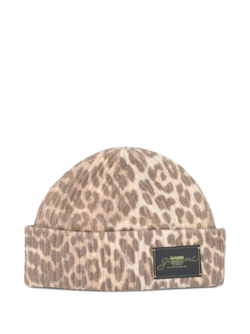 Leopard Print Beanie Hat 1