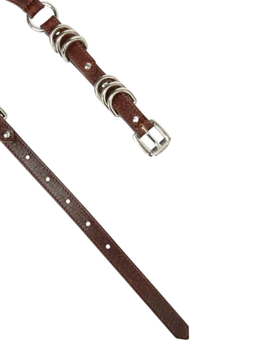 Brown Studded Buckle Belt 3