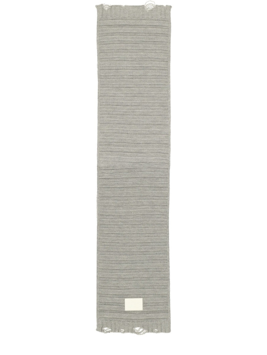 Grey Knitted Scarf 1