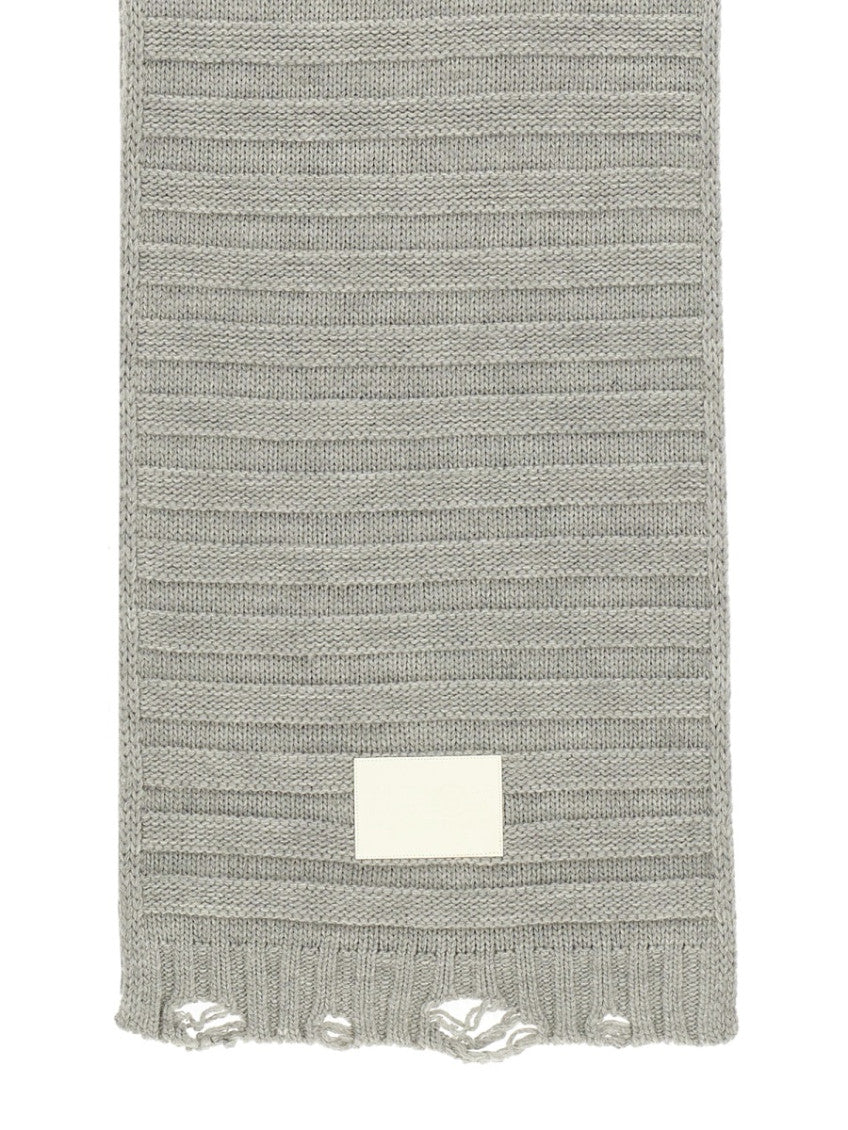 Grey Knitted Scarf 2