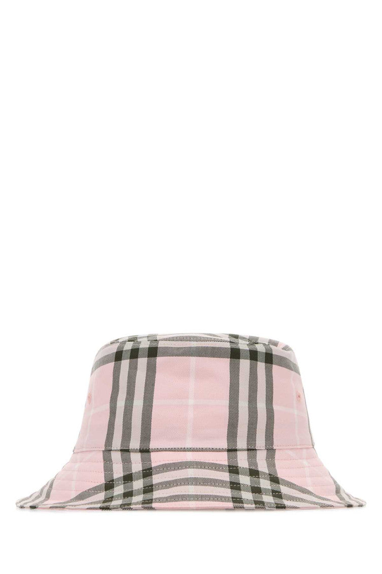 Pink Check Bucket Hat 1