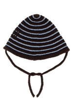 Brown Striped Bucket Hat 1