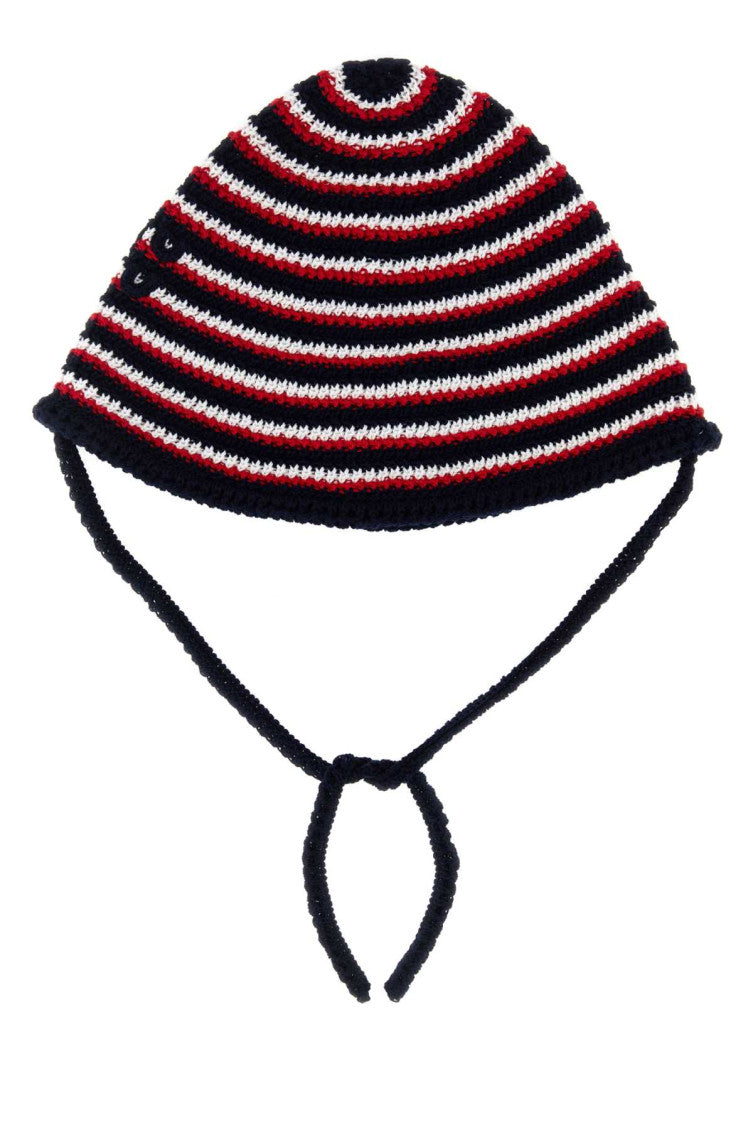 Multicolor Striped Bucket Hat 1