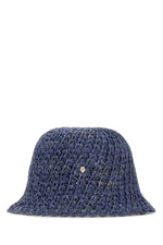Blue Crochet Bucket Hat 1