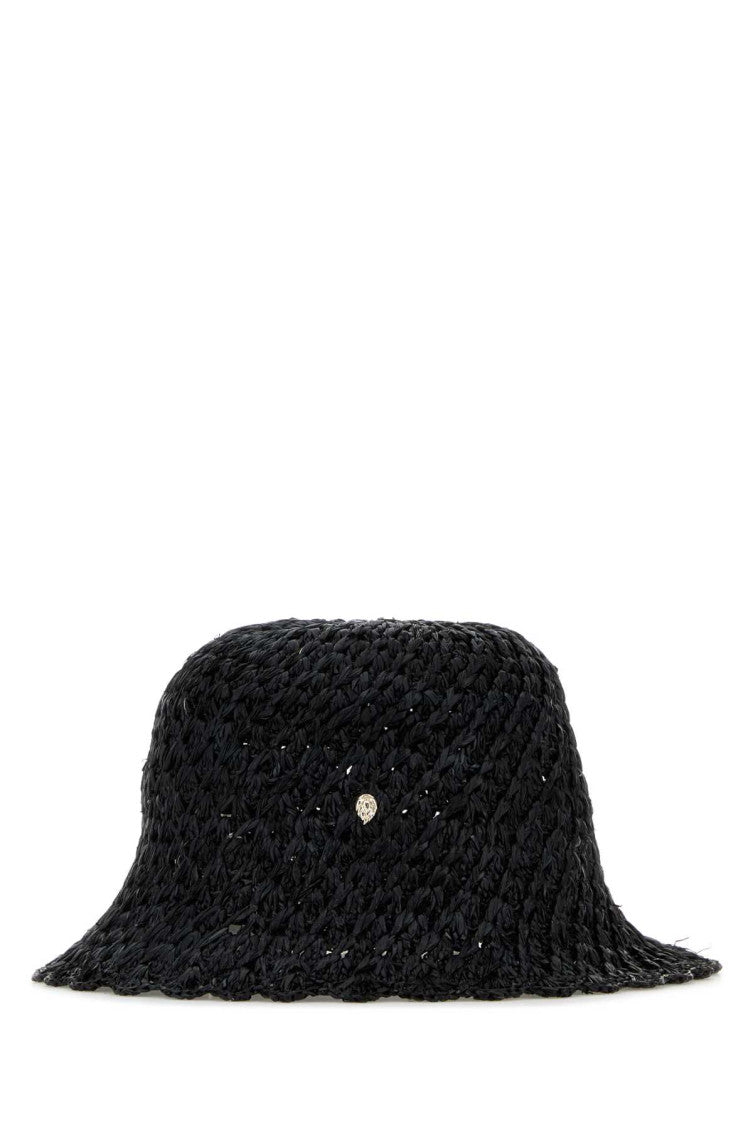 Black Crochet Bucket Hat 1