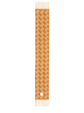 Beige Graphic Fringed Scarf 1