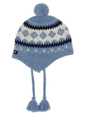 Light Blue Knitted Beanie Hat 1