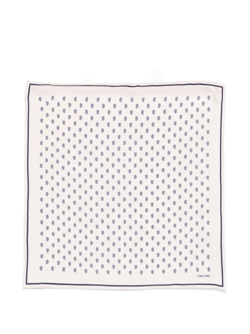 Light Pink Paisley Pocket Square 1