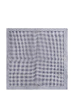 Grey Printed Pocket Square 1