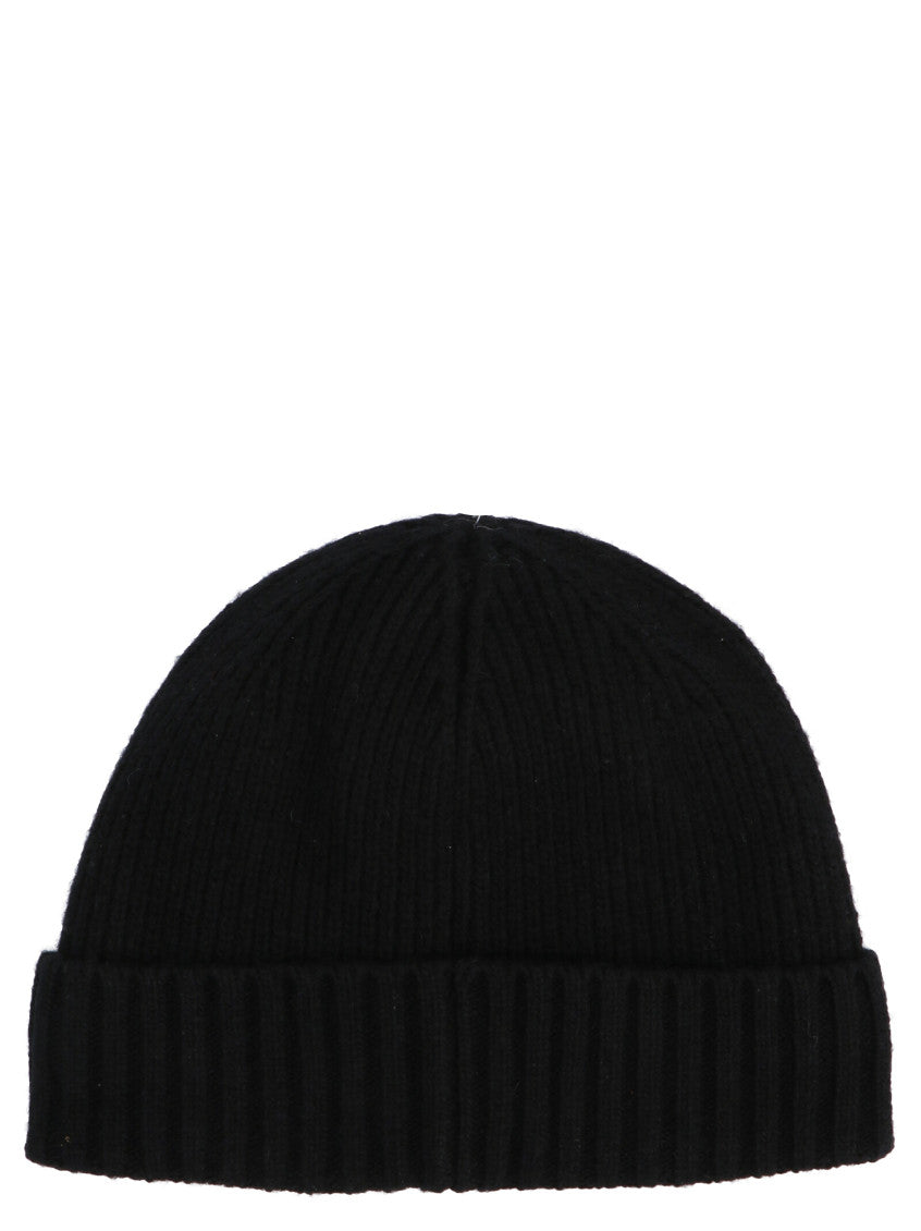 Black Logo Beanie Hat 2