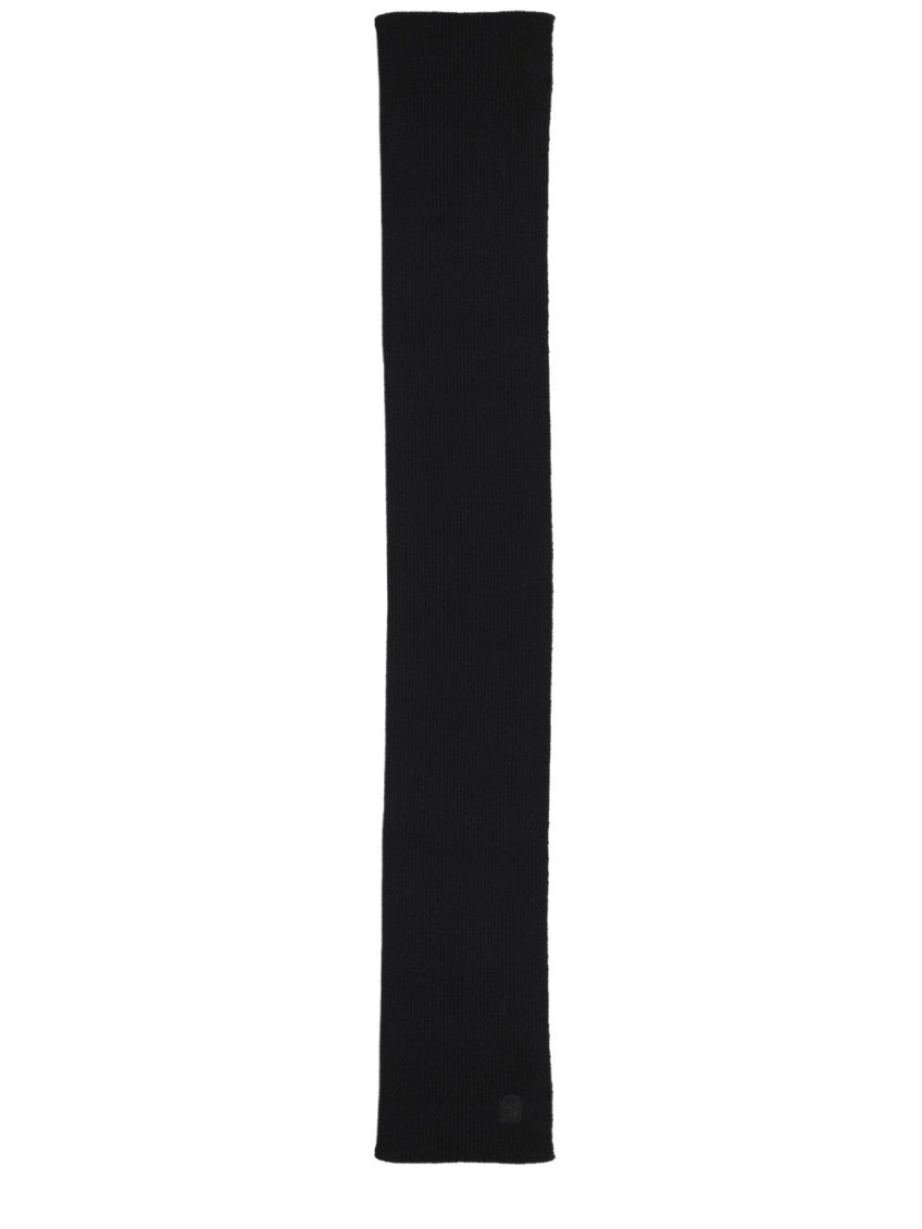 Black Plain Solid Scarf 1
