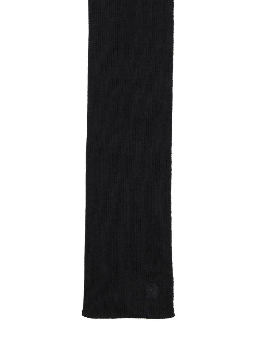 Black Plain Solid Scarf 2