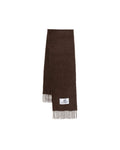 Maroon Logo Solid Scarf 1
