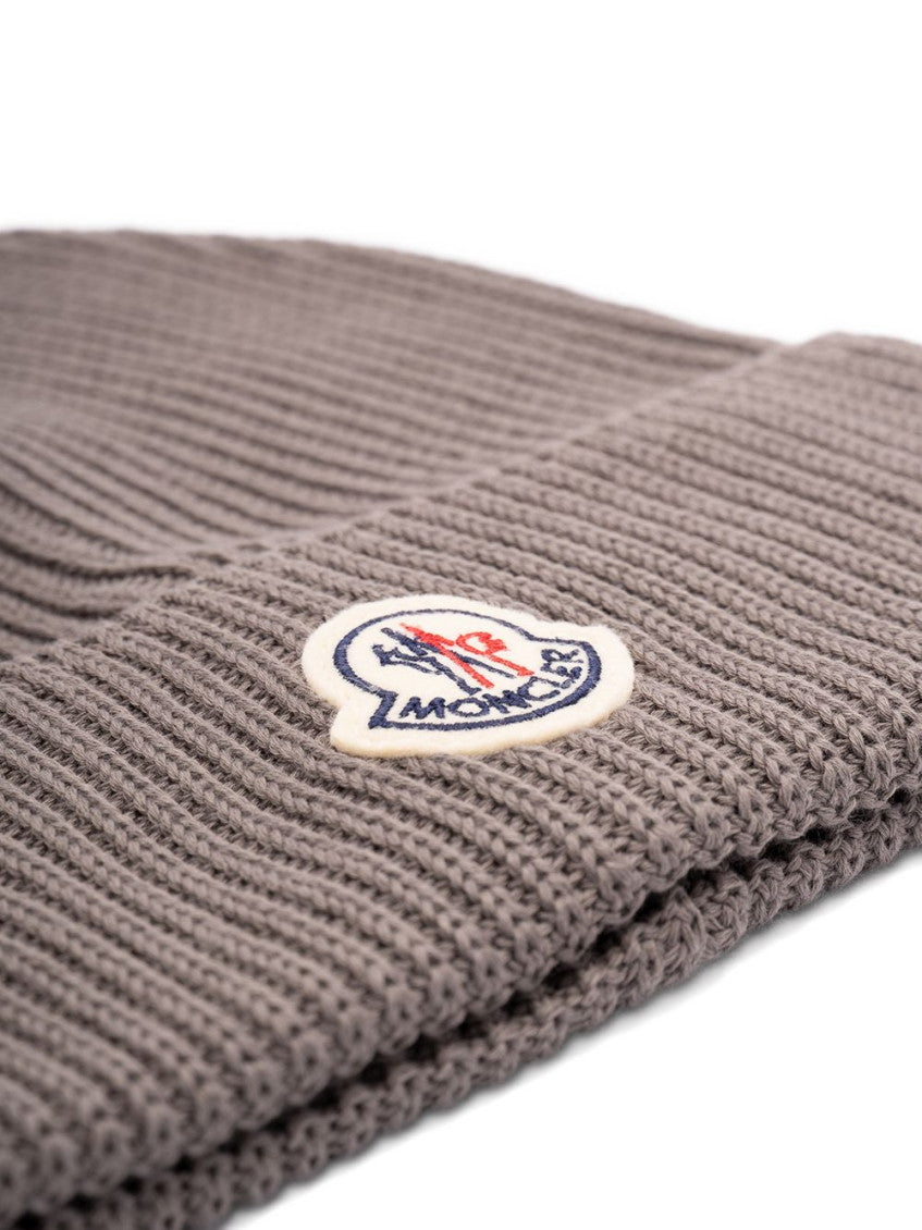 Grey Logo Beanie Hat 2
