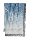 Sky Blue Printed Scarf 1