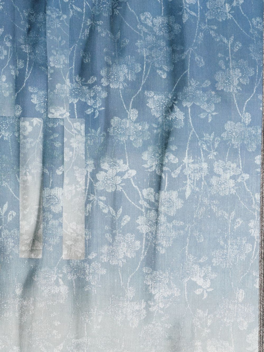 Sky Blue Printed Scarf 3