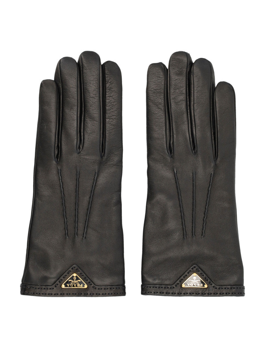 Black Logo Gloves 1