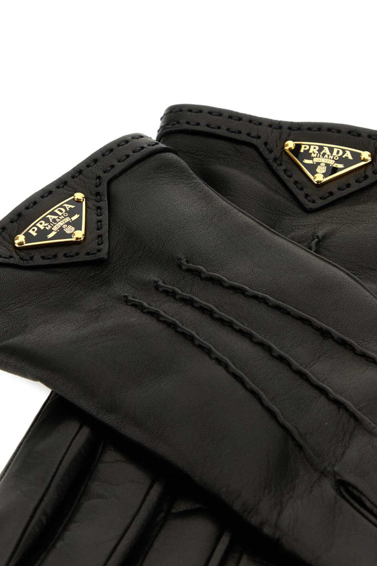 Black Logo Gloves 3
