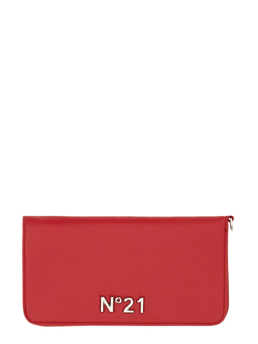 Red Logo Solid Wallet 1