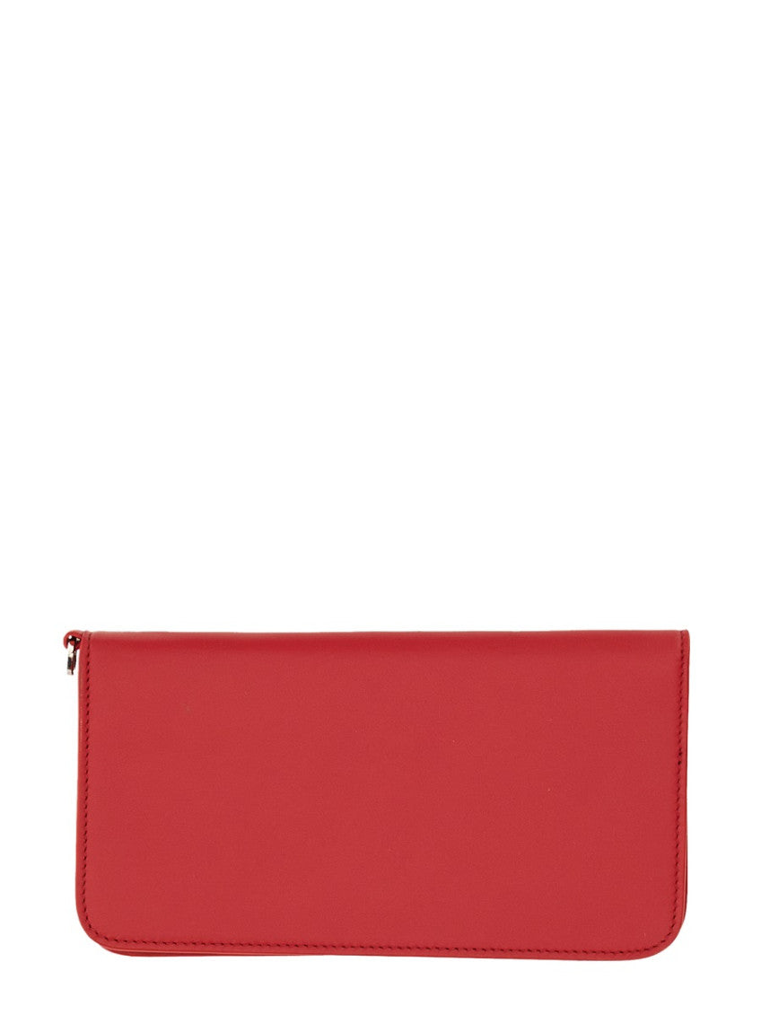 Red Logo Solid Wallet 2