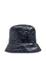 Dark Blue Logo Nylon Bucket Hat 1