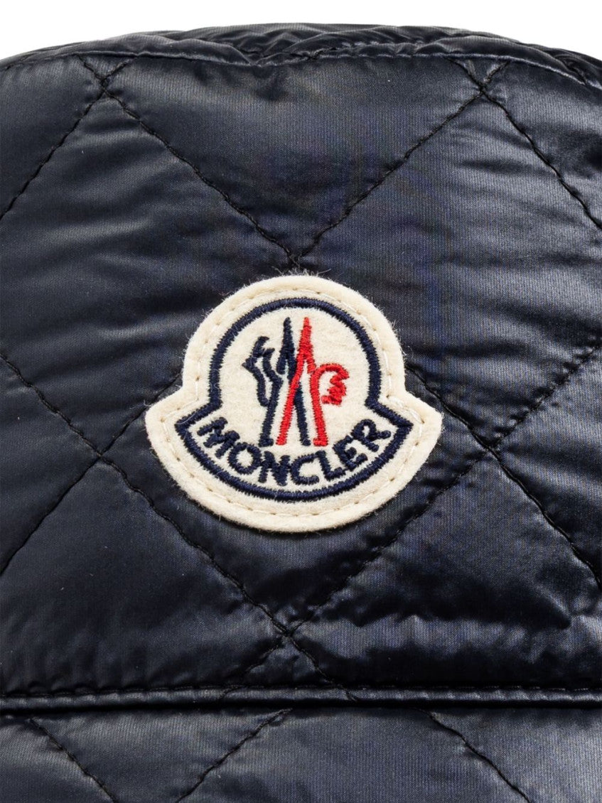 Dark Blue Logo Nylon Bucket Hat 3